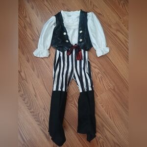 Kids Pirate Costume‎ - Black and White 18-24 Months